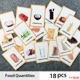 20Pcs/Set Vegetable Fruits English Learning Word Card English Learning Card Early Education Children's Game  Word Pocket Card