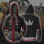 Kingdom Hearts Sora Sweatshirt Cosplay men and women costume Anime 3D Printed Sweatshirt zipper Cartoon hooded sweater Jackets