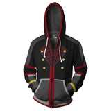 Kingdom Hearts Sora Sweatshirt Cosplay men and women costume Anime 3D Printed Sweatshirt zipper Cartoon hooded sweater Jackets