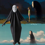 No Face Man Spirited Away Cosplay Costume with Mask gloves for Halloween Costume Anime Miyazaki Hayao Faceless Cloak S-2XL