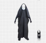 No Face Man Spirited Away Cosplay Costume with Mask gloves for Halloween Costume Anime Miyazaki Hayao Faceless Cloak S-2XL