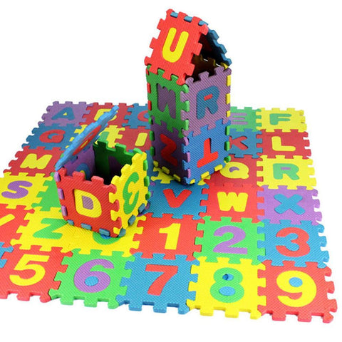 36 Pcs/Set Funny Cute Baby EVA Foam Play Puzzle Mat Number Interlocking Exercise Tiles Pad Kids Infant Child Fashion Funny Toy
