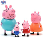 Peppa pig George guinea pig Family Pack Dad Mom Action Figure Original Pelucia Anime Toys For Kids children Christmas Gift