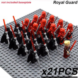 21pcs/set Star Wars Royal Guard Wolf Trooper Shock Trooper 501st Legion Palpatine Building Blocks Bricks Toys for Children