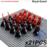 21pcs/set Star Wars Royal Guard Wolf Trooper Shock Trooper 501st Legion Palpatine Building Blocks Bricks Toys for Children