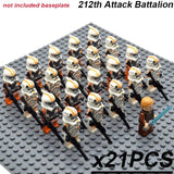 21pcs/set Star Wars Royal Guard Wolf Trooper Shock Trooper 501st Legion Palpatine Building Blocks Bricks Toys for Children