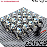 21pcs/set Star Wars Royal Guard Wolf Trooper Shock Trooper 501st Legion Palpatine Building Blocks Bricks Toys for Children