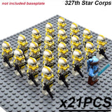 21pcs/set Star Wars Royal Guard Wolf Trooper Shock Trooper 501st Legion Palpatine Building Blocks Bricks Toys for Children