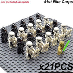 21pcs/set Star Wars Royal Guard Wolf Trooper Shock Trooper 501st Legion Palpatine Building Blocks Bricks Toys for Children