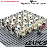 21pcs/set Star Wars Royal Guard Wolf Trooper Shock Trooper 501st Legion Palpatine Building Blocks Bricks Toys for Children