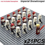 21pcs/set Star Wars Royal Guard Wolf Trooper Shock Trooper 501st Legion Palpatine Building Blocks Bricks Toys for Children