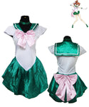 New Anime Pretty Soldier Sailor Moon Sailor Mars Japanese Anime Cosplay Costume female halloween party Fancy Dress Full Set 5pcs