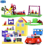 Genuine Peppa Pig Peppa's Deluxe House ACTION PLAYSET FIGURE PLAY SET playhouse Kids Toy GIFT Official -- original box