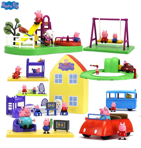 Genuine Peppa Pig Peppa's Deluxe House ACTION PLAYSET FIGURE PLAY SET playhouse Kids Toy GIFT Official -- original box
