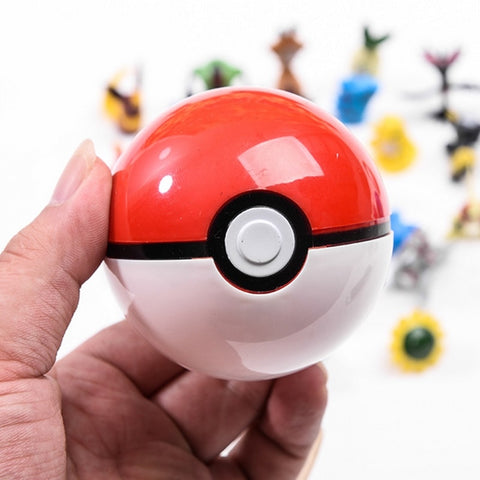 DROPSHIPPING 1Pcs Pokeball+1pcs Random Figure Inside action figures Toys for children Cool collection toys for Kid Birthday Gift