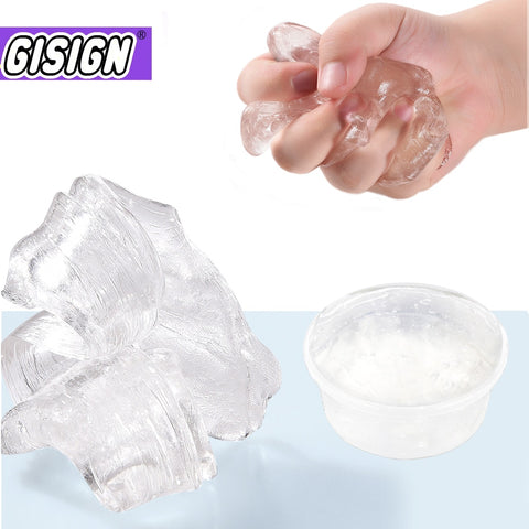 2019 Transparent Slime Toys Crystal Glue for Fluffy Putty Cloud Slime Plasticine Clay Light Polymer Kids Antistress Toy Supplies