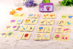New Arrival Baby Toys Infant Early Head Start Training Puzzle Cognitive Card Vehicl/Fruit/Animal/Life Set Pair Puzzle Baby Gift
