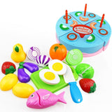 12-23PCS Children Kitchen Pretend Play Toys Cutting Fruit Vegetable Food Miniature Play Do House Education Toy Gift for Girl Kid