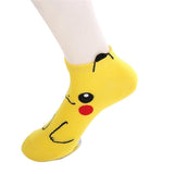 Anime Pokemon Pikachu Charmander Psyduck Squirtle Casual Socks 3D Printed Cartoon Ankle Socks Kawaii Harajuku