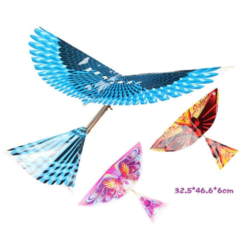 Rubber band power bird Models toy children's puzzle new DIY Kite Bionic Air Plane action Assembly Gift parent-child interaction