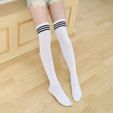 Overknee Anime Socks Striped Elastic Leggings All Match Stage Anime Cosplay Costume Adult Cartoon in Carnaval Halloween Party