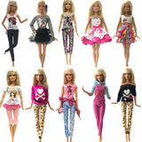 NK 10 Pcs  Princess Doll Dress Noble Party Gown For Barbie Doll Accessories Fashion Design Outfit Best Gift For Girl' Doll JJ