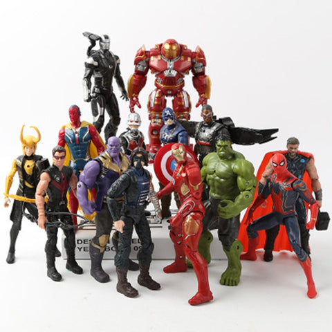 Marvel Avengers 3 infinity war Movie Anime Super Heros Captain America Ironman Spiderman hulk thor Superhero Action Figure Toys