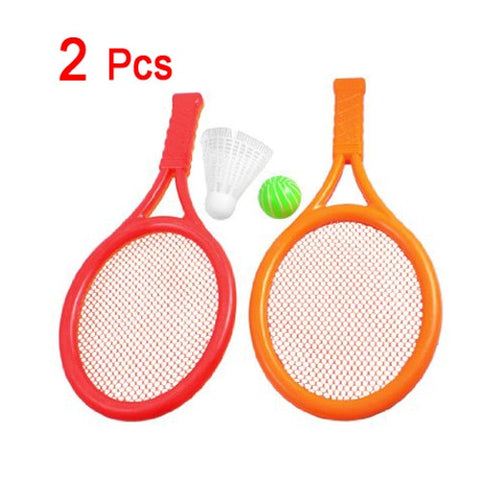 Super sell Red Children Kids Play Game Plastic Tennis Badminton Racket Sports Toy Set Gift