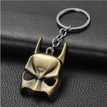 1PC Key Chain Gift Toys Marvel Avengers Metal Captain American Shield Keychain Superman Spiderman Batman Mask Keyring Toys