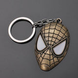 1PC Key Chain Gift Toys Marvel Avengers Metal Captain American Shield Keychain Superman Spiderman Batman Mask Keyring Toys