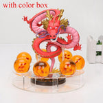 15cm Dragon Ball Z Action Figures Shenron Dragonball Z Figures Set Esferas Del Dragon+7pcs 3.5cm Balls+Shelf Figuras DBZ