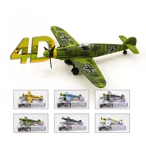 WW2 German Fighter BF109 Model Airplane 6 Pcs Diy Kit Model Airplane Educational Toys Armas Blocks Juguetes Educativos Kids Gift