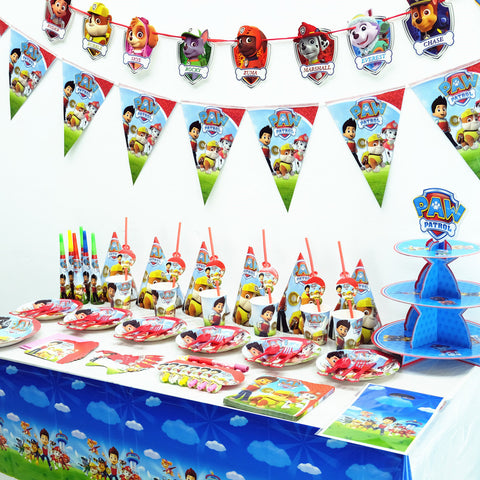Paw Patrol Birthday Party Theme Anime Figure Party Decoration Baby Boy Girl Props Toys for Children Christmas Gifts 2D39