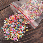 Soft pottery 1000pcs Fruit slices Filler For Nails Art Tips Slime Fruit For Kids Lizun DIY slime Accessories Supplies Decoration