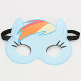 My little pony Toys Masks Cosplay Eye Mask Princess Pinkie Pie Twilight Sparkle Rainbow Dash Costumes kids Cloth Masks Halloween