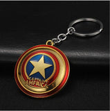 1PC Key Chain Gift Toys Marvel Avengers Metal Captain American Shield Keychain Superman Spiderman Batman Mask Keyring Toys