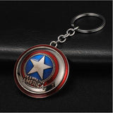 1PC Key Chain Gift Toys Marvel Avengers Metal Captain American Shield Keychain Superman Spiderman Batman Mask Keyring Toys