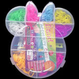 600pcs Colorful Rubber Loom Bands Weave Elastic Make Bracelet Tool DIY set Kit Box Girls Gift Kids Toys for Children 8 10 year