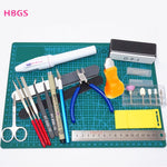 Hobby Modelling Tools Set Model DIY Accessories Cutting Mat Self Healing Grinding Machine Polishing Tools Kit For Gundam