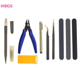 Hobby Modelling Tools Set Model DIY Accessories Cutting Mat Self Healing Grinding Machine Polishing Tools Kit For Gundam