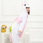 Adult/Kids Winter Woman Whole Pajamas Unicorn Stitch Costume Fancy Animal Anime Cosplay One piece Jumpsuit   Halloween Onesie