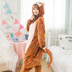 Adult/Kids Winter Woman Whole Pajamas Unicorn Stitch Costume Fancy Animal Anime Cosplay One piece Jumpsuit   Halloween Onesie