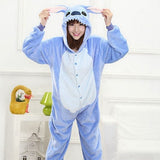 Adult/Kids Winter Woman Whole Pajamas Unicorn Stitch Costume Fancy Animal Anime Cosplay One piece Jumpsuit   Halloween Onesie