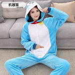 Adult/Kids Winter Woman Whole Pajamas Unicorn Stitch Costume Fancy Animal Anime Cosplay One piece Jumpsuit   Halloween Onesie