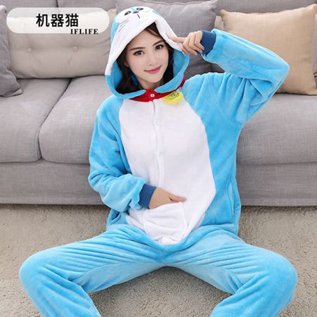 Blue Stitch Animel Cosplay Kigurumi Adult Women Pijama Stich