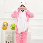 Adult/Kids Winter Woman Whole Pajamas Unicorn Stitch Costume Fancy Animal Anime Cosplay One piece Jumpsuit   Halloween Onesie