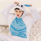 Adult/Kids Winter Woman Whole Pajamas Unicorn Stitch Costume Fancy Animal Anime Cosplay One piece Jumpsuit   Halloween Onesie