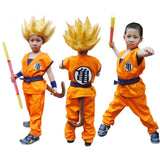 Free Shipping Superior quality Kids Dragon Ball Z Son Goku Cosplay Costume Halloeen Clothing