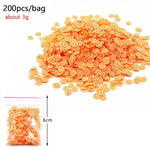 200Pcs Slime Addition Soft Fimo Fruit Slices for Charms Beads DIY Nail Mobile Beauty Powder in Slime Supplies Sprinkles