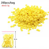 200Pcs Slime Addition Soft Fimo Fruit Slices for Charms Beads DIY Nail Mobile Beauty Powder in Slime Supplies Sprinkles